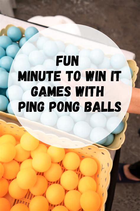ping pong ball games